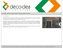 Tablet Screenshot of decoideainteriorismo.com